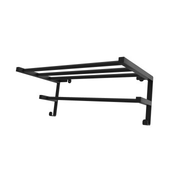 HF SHEFFIELD fürdőradiátorra szerelhető törölközőtartó, 52x28,4 cm, fekete