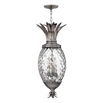 Hinkley - Csillár láncon PLANTATION 4xE14/40W/230V ezüst