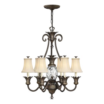Hinkley - Csillár láncon PLANTATION 7xE14/40W/230V bronz
