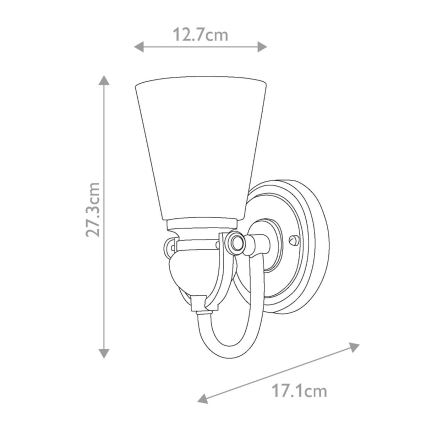Hinkley - Fali lámpa MAYFLOWER 1xE27/100W/230V bronz