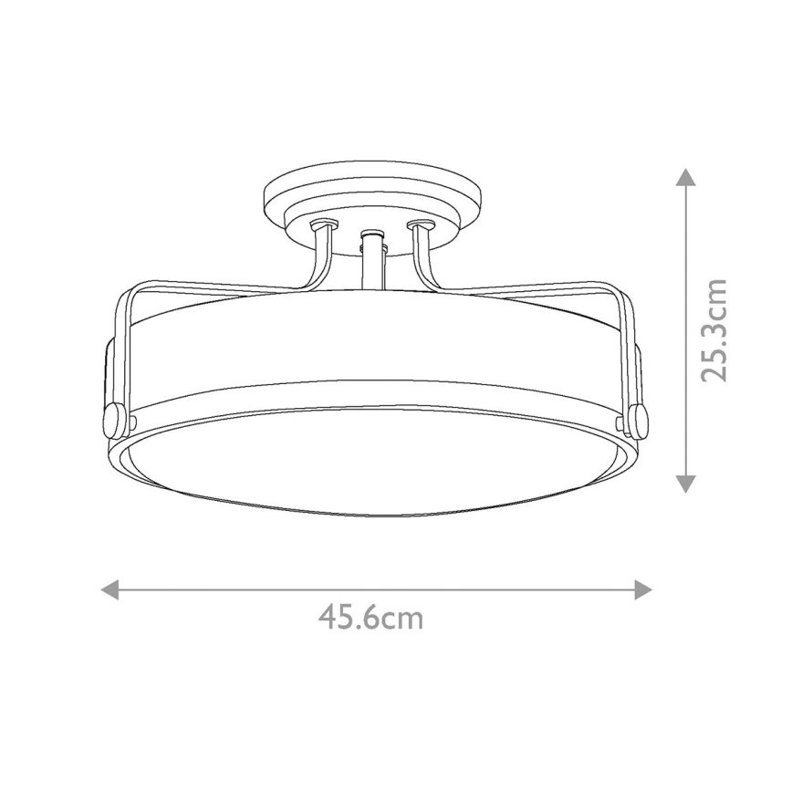 Hinkley - Felületre szerelhető csillár HARPER 3xE27/60W/230V sárgaréz