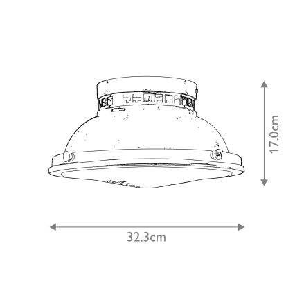 Hinkley - Mennyezeti lámpa AMELIA 2xE27/40W/230V fényezett króm