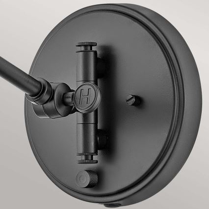 Hinkley - fali spotlámpa ARTI 1xE27/60W/230V fekete