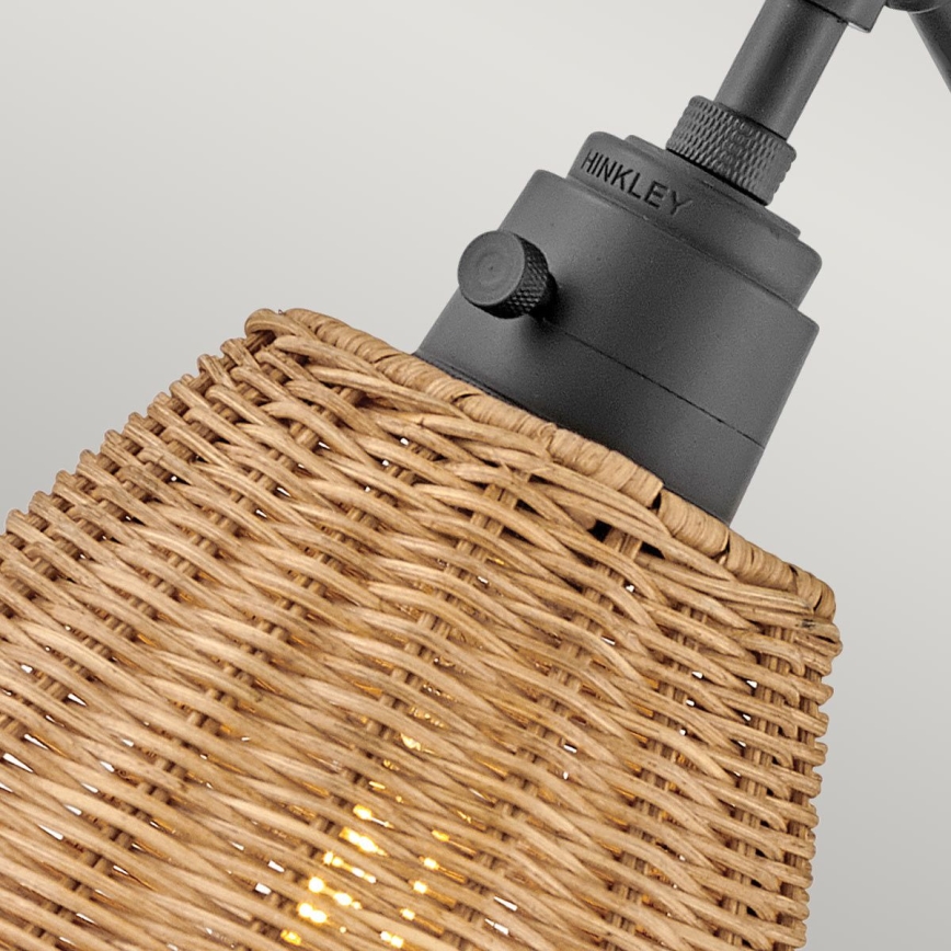 Hinkley - ARTI fali spotlámpa 1xE27/60W/230V fekete/barna