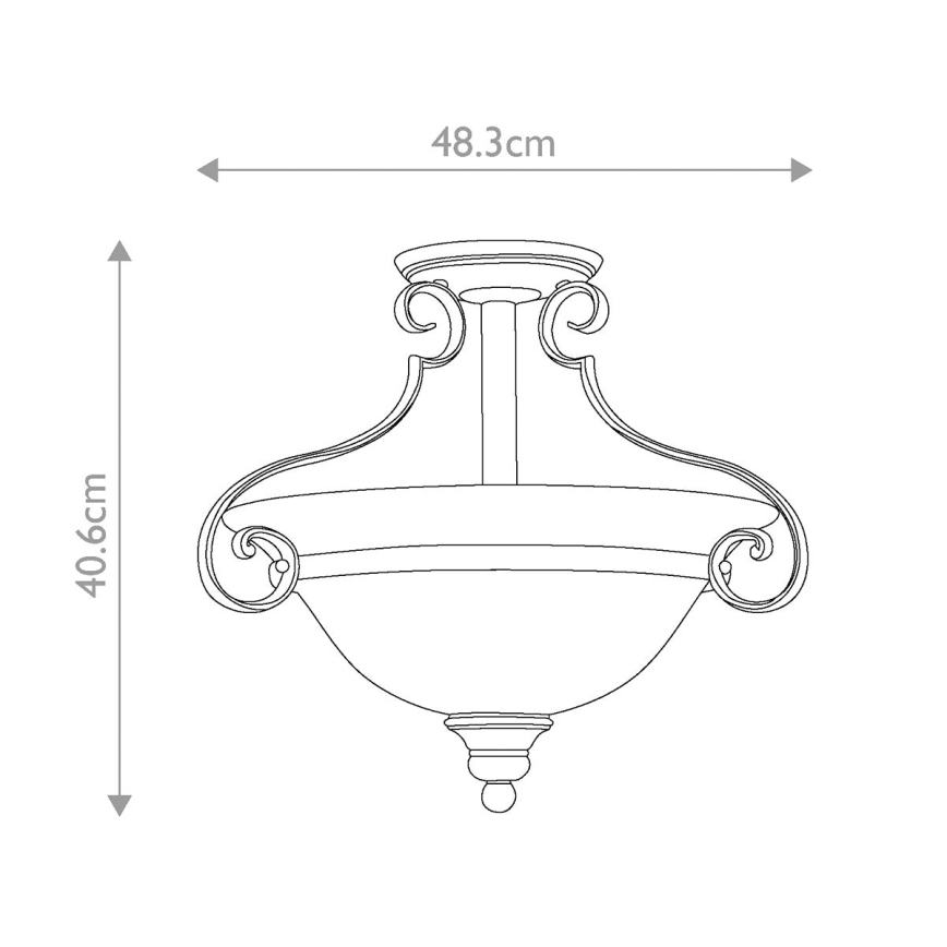 Hinkley - Felületre szerelhető csillár  CELLO 2xE27/60W/230V