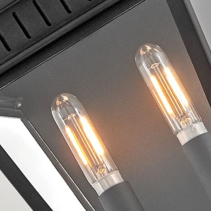 Hinkley - Kültéri fali lámpa CHAPEL HILL 2xE14/40W/230V IP44 fekete