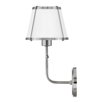 Hinkley - Fali lámpa CLARKE 1xE27/40W/230V fényezett króm/fehér