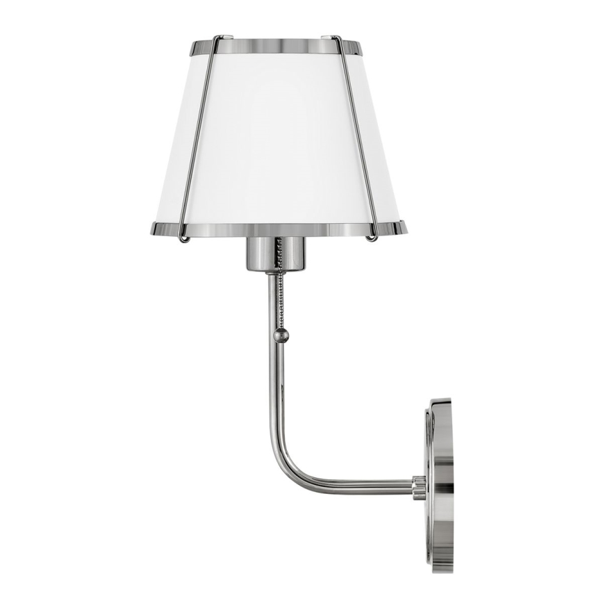 Hinkley - Fali lámpa CLARKE 1xE27/40W/230V fényezett króm/fehér