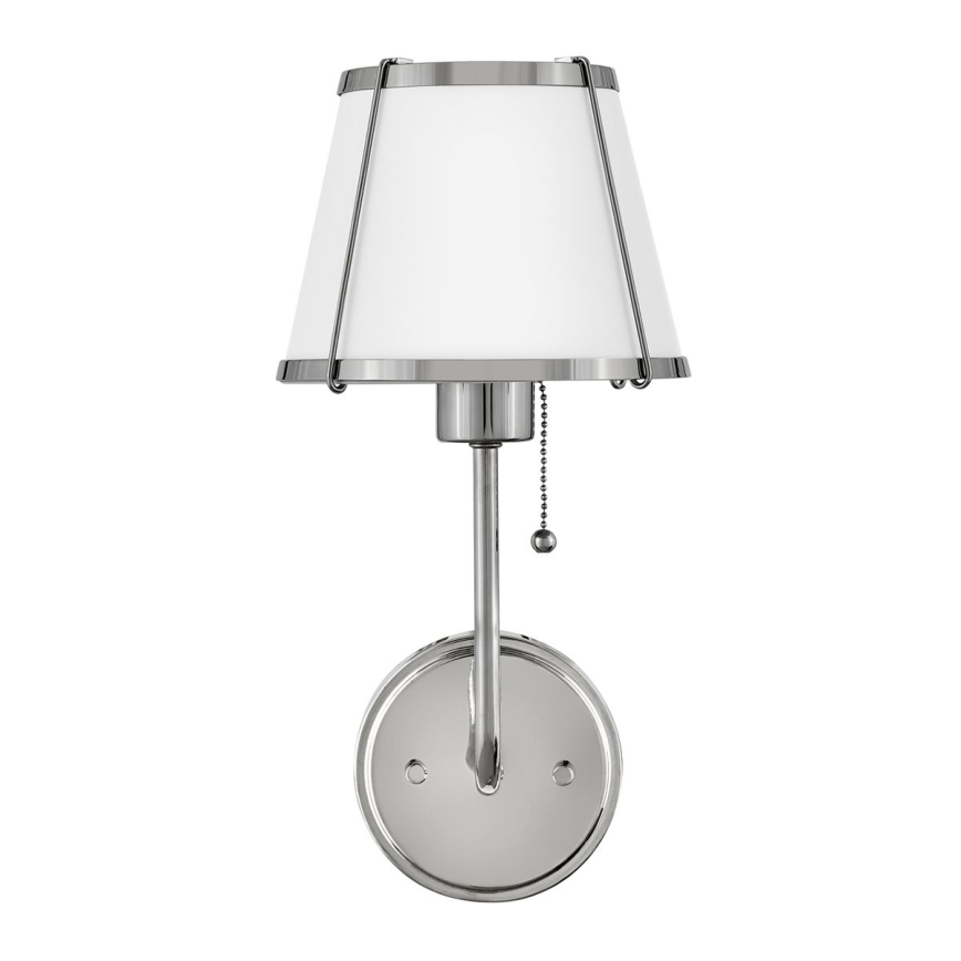 Hinkley - Fali lámpa CLARKE 1xE27/40W/230V fényezett króm/fehér