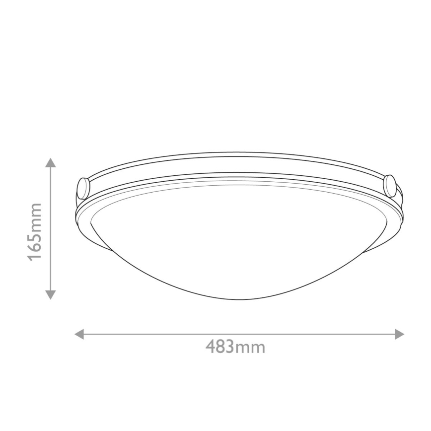 Hinkley - Mennyezeti lámpa COLLIER 3xE27/40W/230V átm. 48,3 cm fekete
