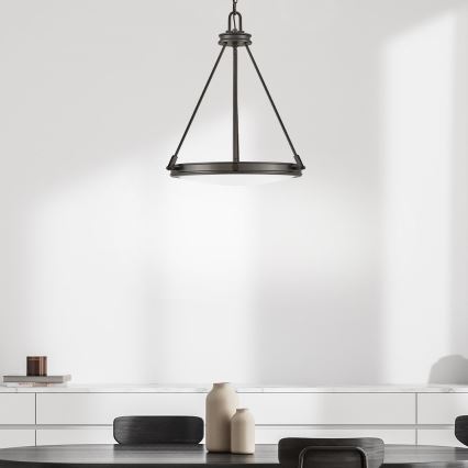 Hinkley - COLLIER láncos csillár 4xE14/40W/230V Ø 54,3 cm fekete