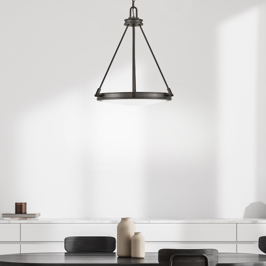 Hinkley - COLLIER láncos csillár 4xE14/40W/230V Ø 54,3 cm fekete