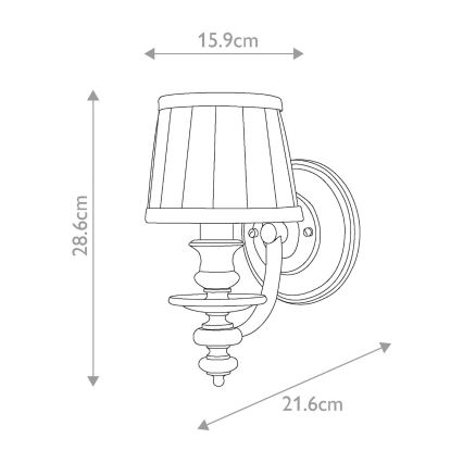 Hinkley - Fali lámpa DUNHILL 1xE14/60W/230V