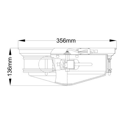 Hinkley - Fürdőszobai mennyezeti lámpa HADLEY 3xE27/40W/230V IP44 arany