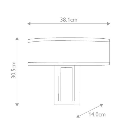 Hinkley - HAMPTON fali lámpa 2xE14/40W/230V aranyszínű
