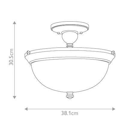 Hinkley - Felületre szerelhető csillár  MAYFLOWER 3xE27/60W/230V
