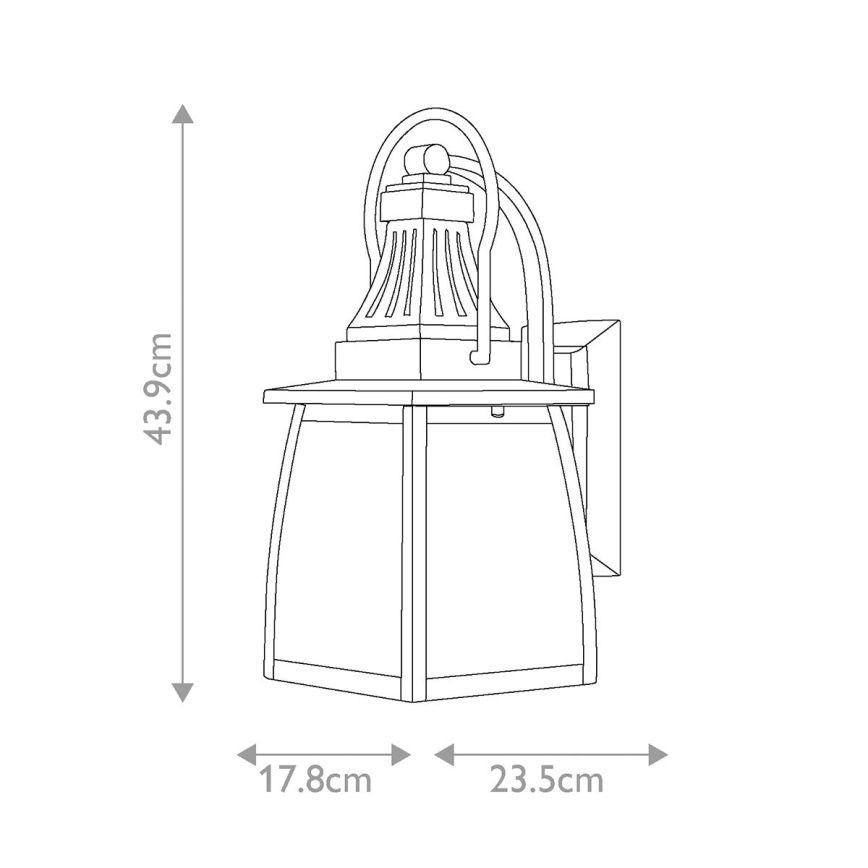 Hinkley - Kültéri fali lámpa MONTAUK 2xE14/60W/230V IP44