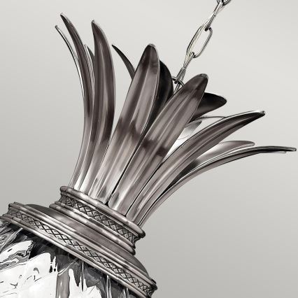 Hinkley - Csillár láncon PLANTATION 4xE14/40W/230V ezüst