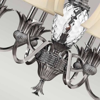 Hinkley - Csillár láncon PLANTATION 7xE14/40W/230V ezüst