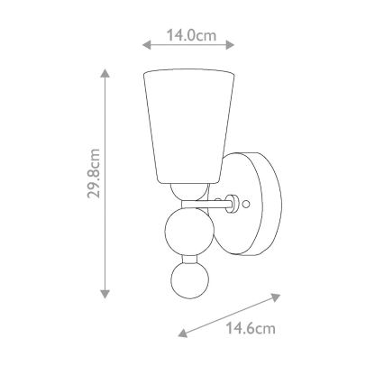 Hinkley - ZELDA fali lámpa 1xE27/60W/230V fényes króm