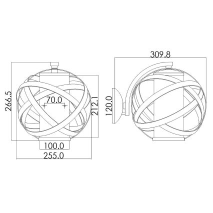 Hinkley - Kültéri fali lámpa CARSON 1xE27/60W/230V IP44