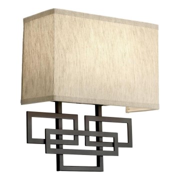 Hinkley - LANZA fali lámpatest 2xE14/40W/230V bronzszínű