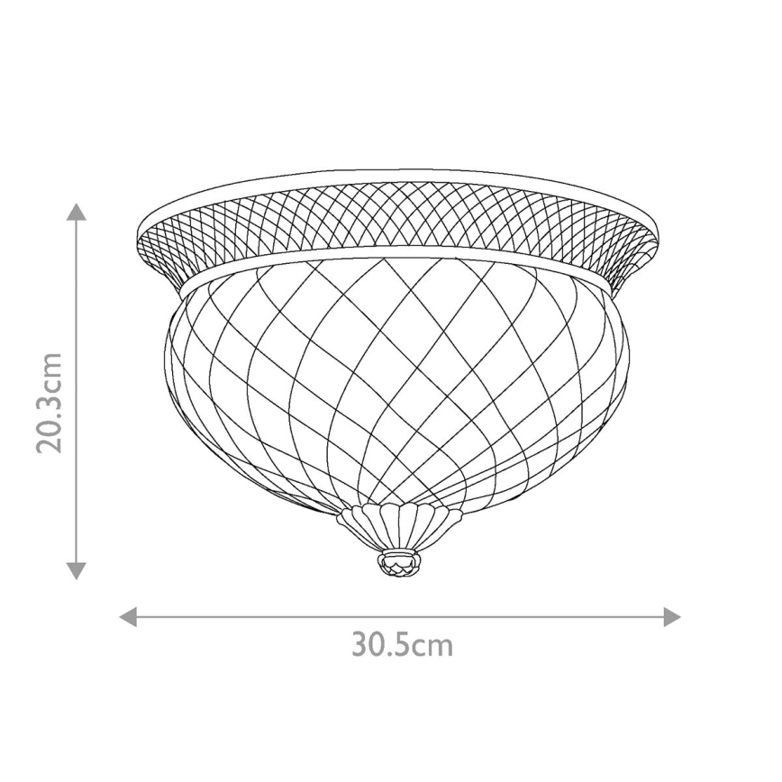Hinkley - Mennyezeti lámpa PLANTATION 2xE27/60W/230V