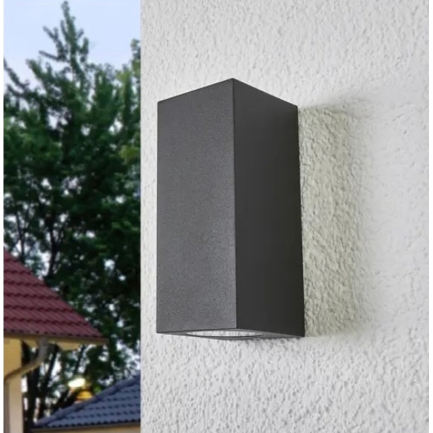 HÖFFTECH - Kültéri fali lámpatest 2xGU10/35W/230V IP65