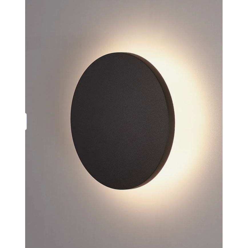 HÖFFTECH - LED kültéri fali lámpatest LED/10W/230V kerek IP65