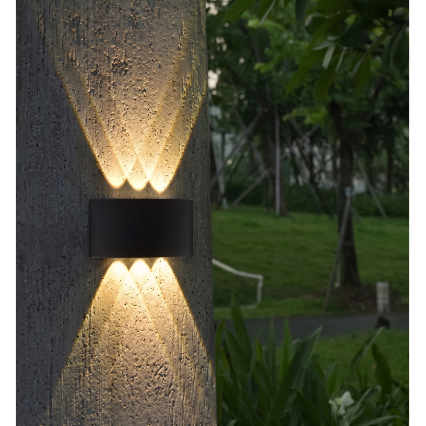 HÖFFTECH - LED kültéri fali lámpatest UP&DOWN 6xLED/1W/230V IP65