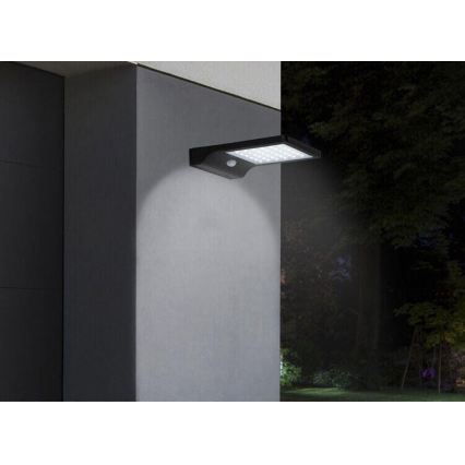 HÖFFTECH - LED napelemes fali lámpa mozgás- és alkonyérzékelővel LED/3,7V 2200 mAh IP44