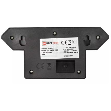 HÖFFTECH - LED napelemes fali lámpa mozgás- és alkonyatérzékelővel LED/5,5V 200 mAh IP44