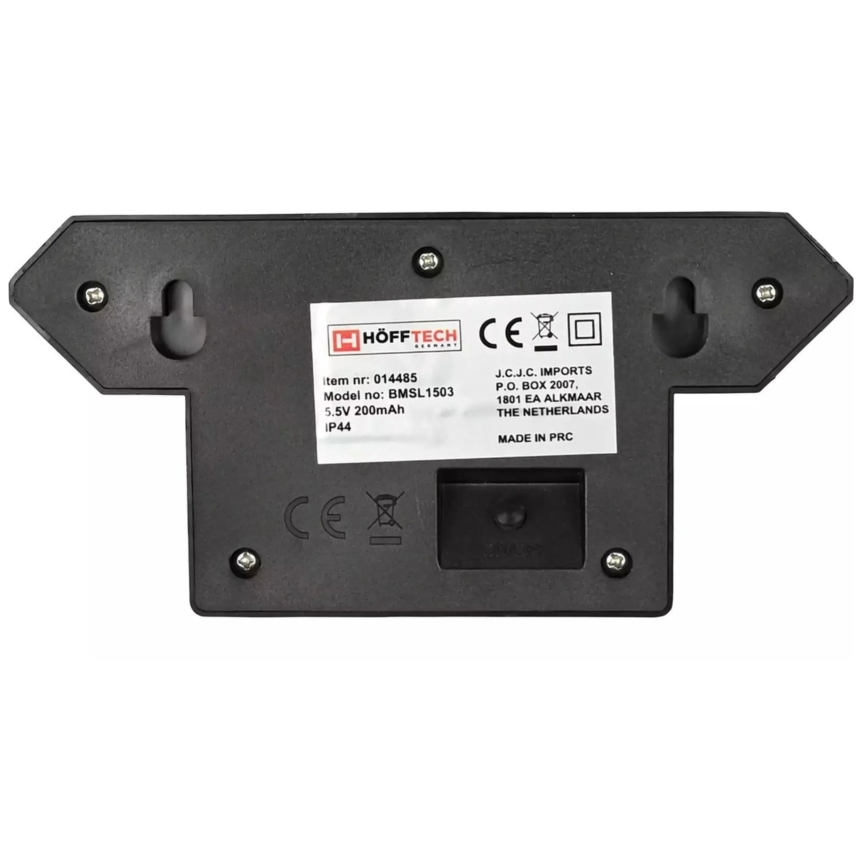 HÖFFTECH - LED napelemes fali lámpa mozgás- és alkonyatérzékelővel LED/5,5V 200 mAh IP44