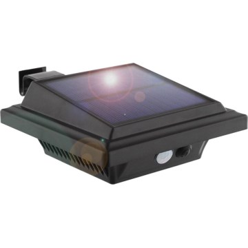 HÖFFTECH - Napelemes LED fali lámpa mozgás- és szürkületérzékelővel, LED/3,7V 2000 mAh, IP65