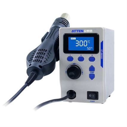 Hőlégállomás LCD-kijelzővel 800W/230V