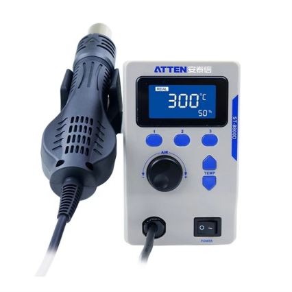 Hőlégállomás LCD-kijelzővel 800W/230V