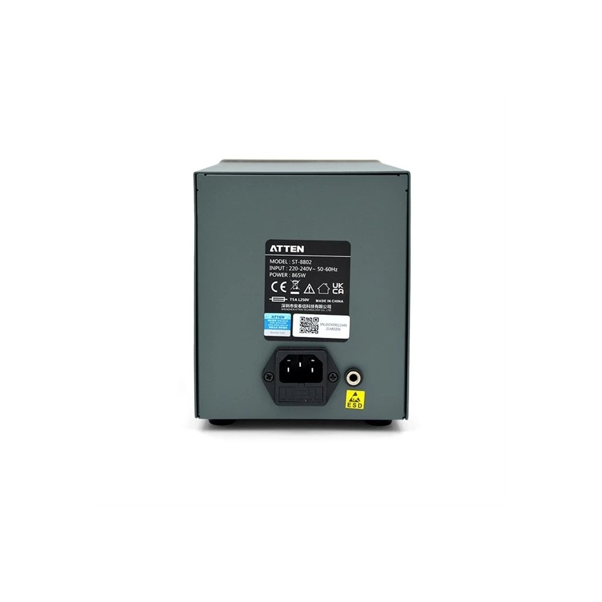 Hőlégfúvós és forrasztóállomás LCD-kijelzővel 800W/230V