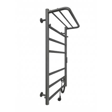 HOME fürdőszobai törölközőszárító radiátor 95W/230V 77x53 cm rozsdamentes acél/antracit, jobb oldali kivitel