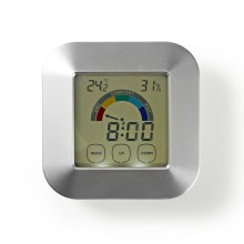 Hőmérő nedvességmérővel és időzítővel 2xAAA