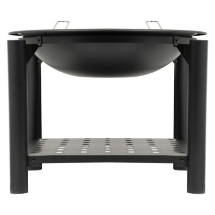 Hordozható fa tűzrakó rácssal, 48 cm átmérővel