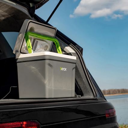 Hordozható Autós hűtő fűtési funkcióval 27 l 230V/12V/24V szürke