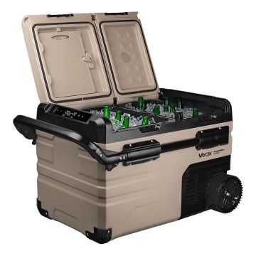 Hordozható Autós hűtő LCD kijelzővel 39 l 230V/12V/24V barna