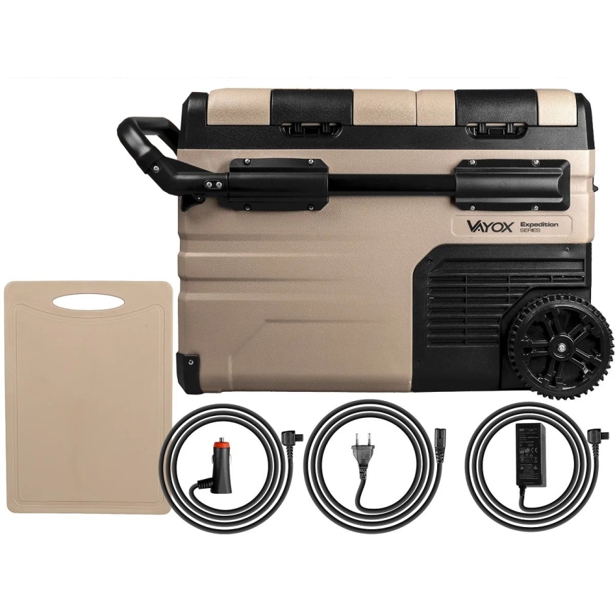 Hordozható Autós hűtő LCD kijelzővel 39 l 230V/12V/24V barna