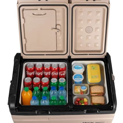 Hordozható Autós hűtő LCD kijelzővel 39 l 230V/12V/24V barna