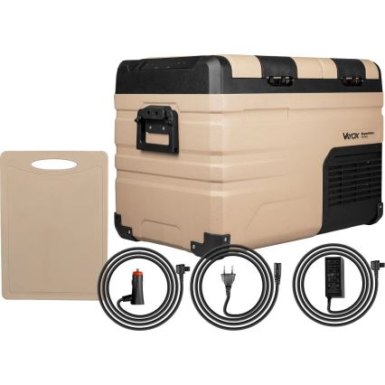 Hordozható Autós hűtő LCD kijelzővel 39 l 230V/12V/24V barna