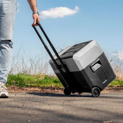 Hordozható Autós hűtő LCD kijelzővel 40 l 230V/12V/24V fekete