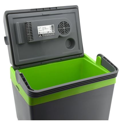 Hordozható autós hűtődoboz 22 l 55W/12V/230V szürke/zöld