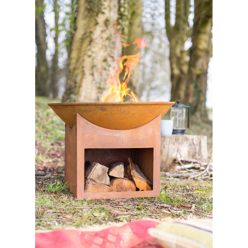 Hordozható fa tábortűz MUMBAI átm. 56 cm