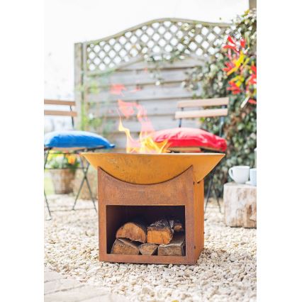 Hordozható fa tábortűz MUMBAI átm. 56 cm