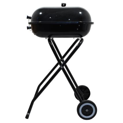 Hordozható faszenes grillsütő fekete